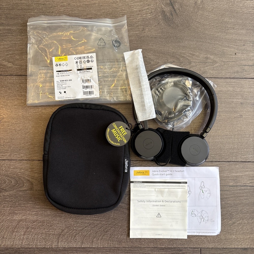 BRAND NEW Jabra HSC060 ENC060 Evolve 30 II Mono MS Wired Headset